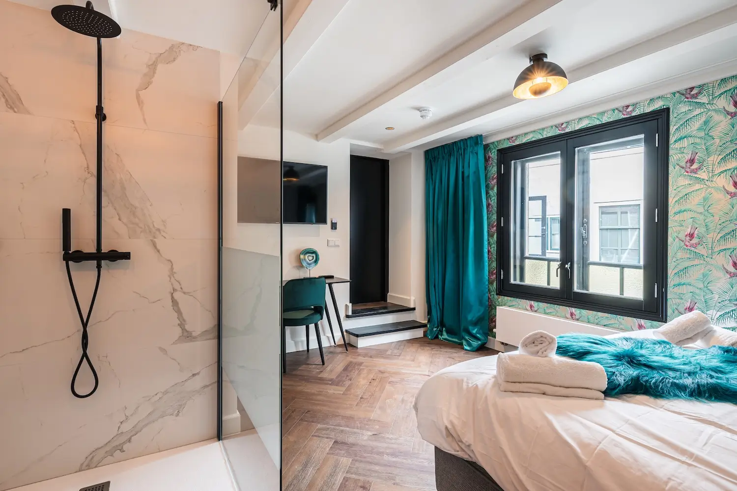 Hotel marmerlook tegels pvc vloer
