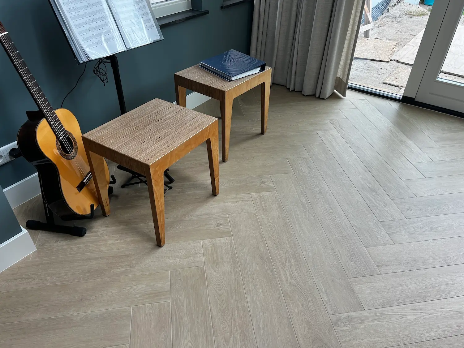 Visgraat houtlook tegels